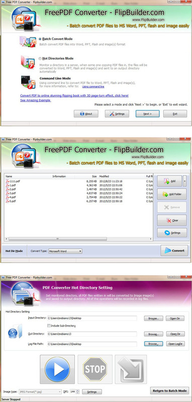 FlipBuilder PDF Converter (Freeware) Screenshot